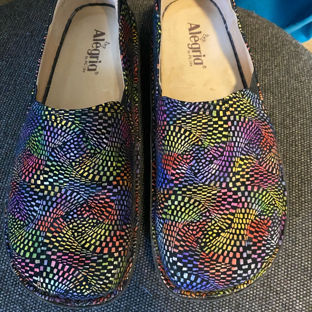 Alegria Multicolor Mosaic Slip-On Shoes